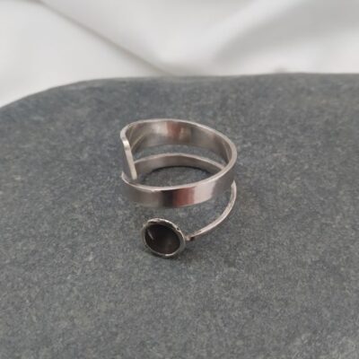 Ivana- χειροποίητο ασημένιο δαχτυλίδι με οξείδωση