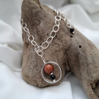 Arsinoe- Χειροποίητο ασημένιο βραχιόλι με αλυσίδα