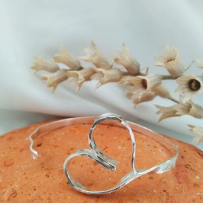 Filomena-Χειροποίητο ασημένιο βραχιόλι καρδιά