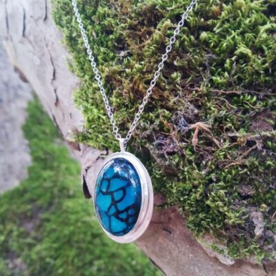 Blue dragon veins agate