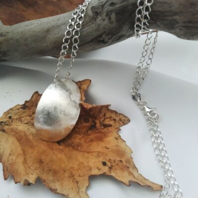 Silver drop necklace