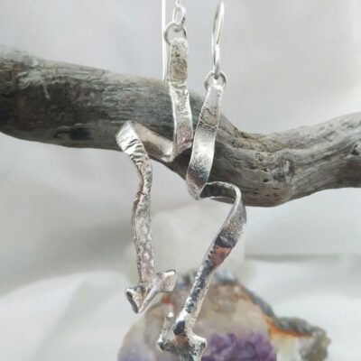 Reticulated earrings