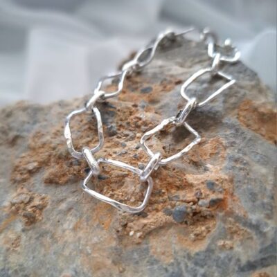 Handcrafted silver chain