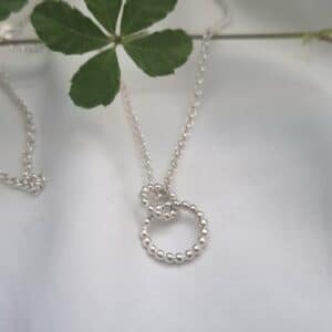 Orbit Necklace – Dual Harmony- Χειροποίητο ασημένιο κολιέ